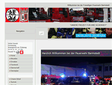 Tablet Screenshot of feuerwehr-barmstedt.de